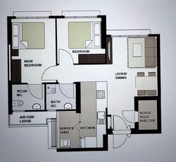 Blk 327C Punggol Vue (Punggol), HDB 3 Rooms #580917031